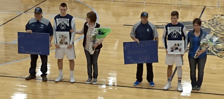 Louisville Leopards Boys Basketball Senior Night 2018