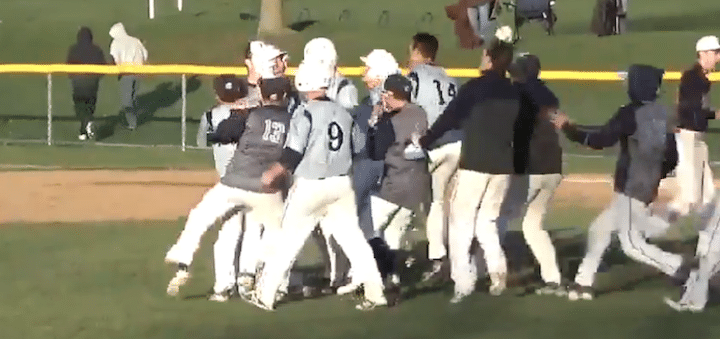 Cam Lingle Walk-Off Hit Louisville Leopards Vs. Vienna Mathews Mustangs Baseball 2018