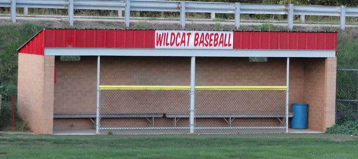 Canton South Wildcats Baseball Dugout at Tim Miller Field