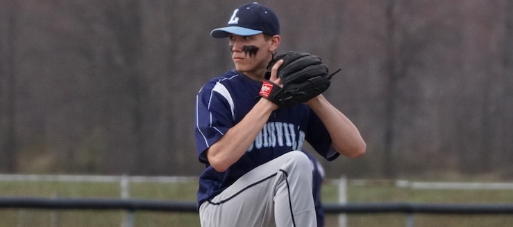 Jordan Shearer Louisville Leopards Baseball at Marlington Dukes 2017