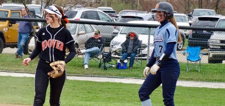 Kaycee Ollis Louisville Leopards Vs. North Canton Hoover Vikings Softball 2018