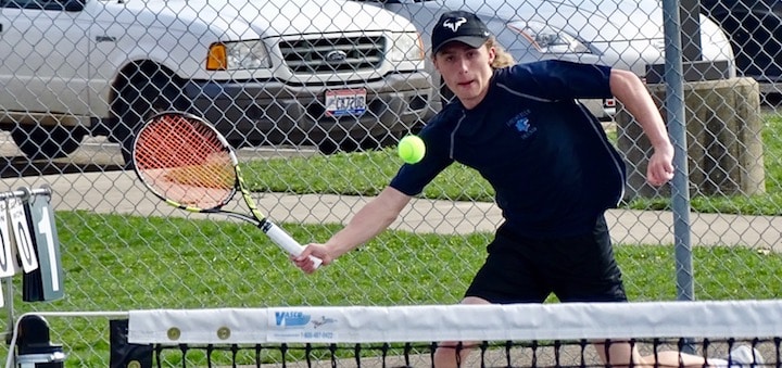 Nick Eneix Louisville Leopards Boys Tennis Vs. Marlington Dukes 2018