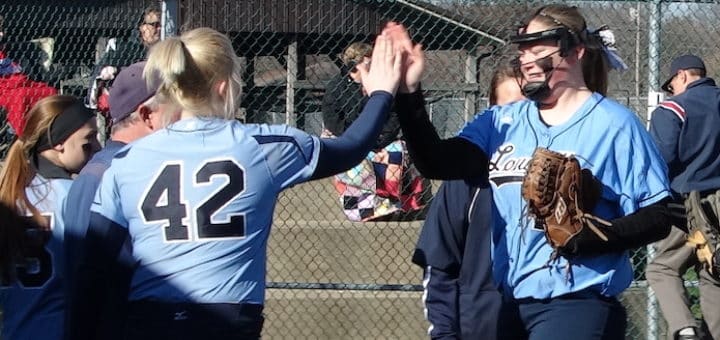 Rylie Squire and Sarah Cantley Louisvile Leopards Softball 2016