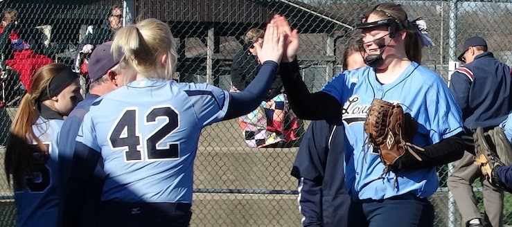 Rylie Squire and Sarah Cantley Louisvile Leopards Softball 2016