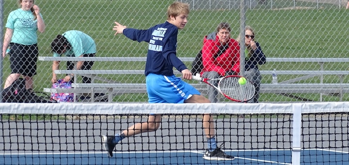 Scott Gronow Louisville Leopards Boys Tennis 2018 Vs. Marlington Dukes