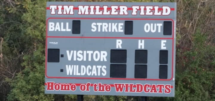 Tim Miller Field Scoreboard - Canton South Wildcats Baseball