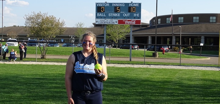 Sarah Cantley Second Straight No-Hitter Louisvlle Leopards Softball 2018