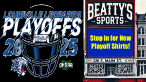 Beatty's Sports Ad for Boys Basketball State Championship Final Dance Shirts