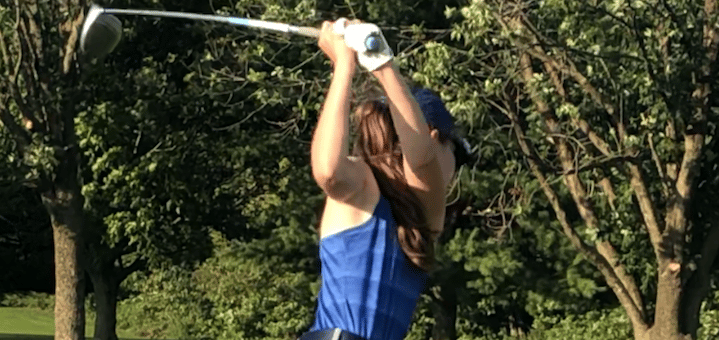 Abby Davis Louisville Leopards Girls Golf 2018 Vs. New Philadelphia Quakers