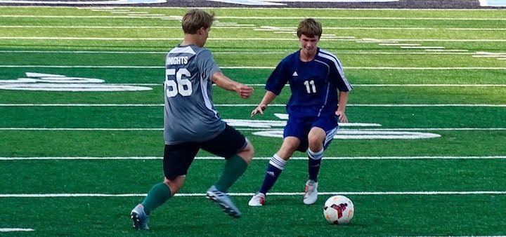 Blake Varner Louisville Leopards Vs. Nordonia Knights Boys Soccer Scrimmage 2018