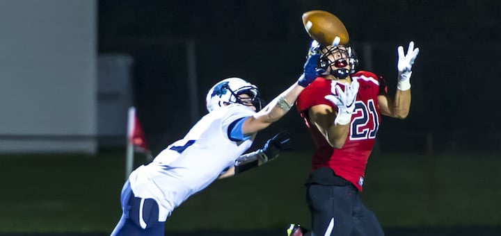 Dillon Rebuck Louisville Leopards at Canfield Cardinals Football 2018
