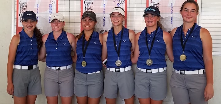 Louisville Leopards Girls Golf Tri-County Preseason Tournament 2018