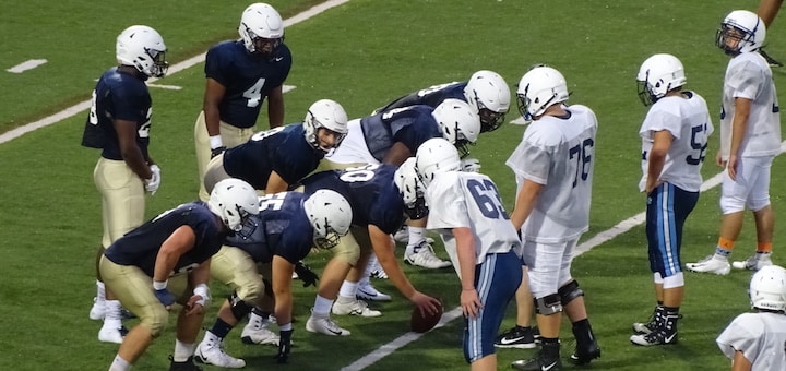 Louisville Leopards at Archbishop Hoban Knights Football Scrimmage 2018