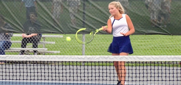 Amanda Plaskett Louisville Leopards Girls Tennis 2018 Vs. Southeast Pirates