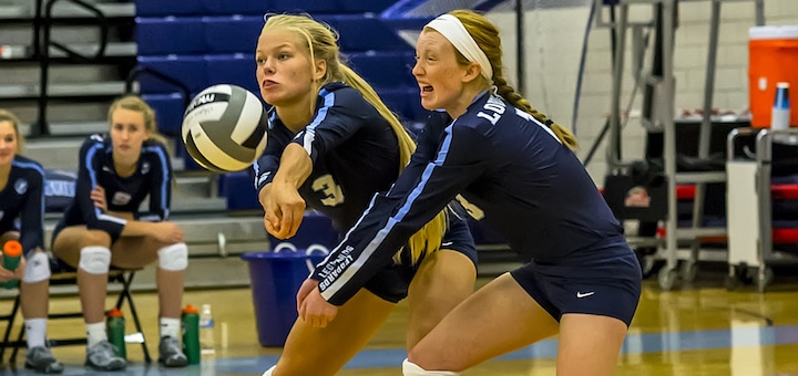 Cami Nau and Emily Phillips Louisville Leopards Volleyball 2017