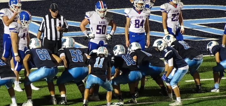 Colton Jones and Ryan Pukys Louisville Leopards Football Vs. Lake Blue Streaks 2018