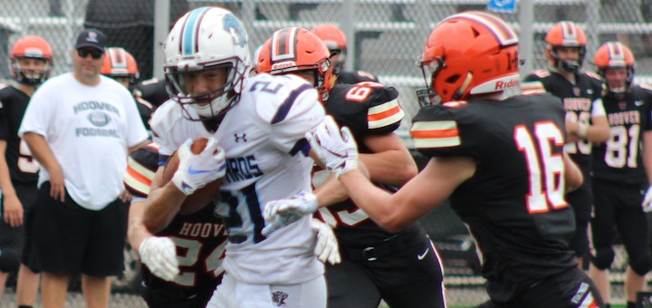 Daniel Kennedy Louisville Leopards Vs. North Canton Hoover Vikings JV Football 2018