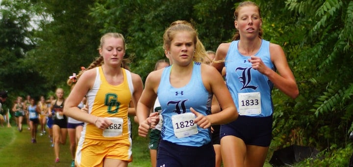 Morgan Cole and Cassidy Kiko Louisville Leopards Cross Country at David Ziesmer Jackson Invitational