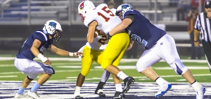 Riley Brendle Louisville Leopards Football 2018 Vs. Cardinal Mooney Cardinals