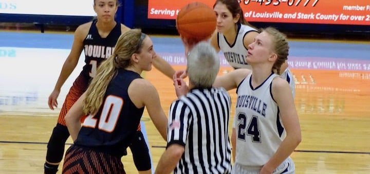 Erin Hahn Louisville Leopards Girls Basketball Vs. Howland Tigers 2017