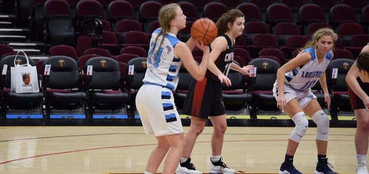 Erin Hahn Louisville Leopards Girls Basketball Vs. Canfield Cardinals 2018 at Quicken Loans Arena