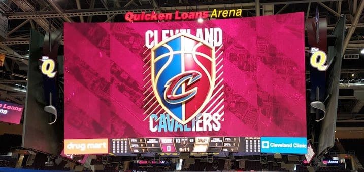 Quicken Loans Arena Jumbotron - Cleveland Cavaliers Scoreboard