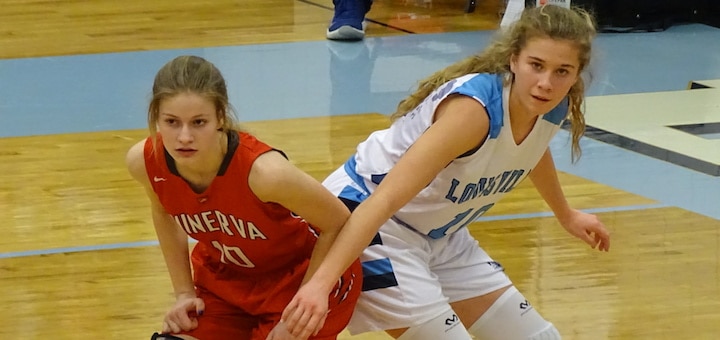 Sheriylnn Mullett Louisville Leopards Girls Basketball Vs. Minerva Lions 2019