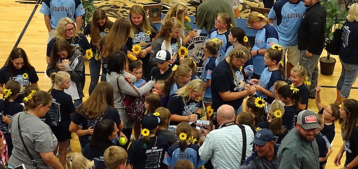 Louisville Leopards Softball State Champions Pep Rally 2019