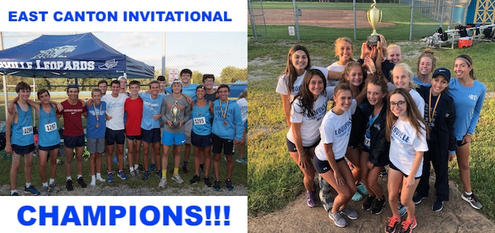 Louisville Leopards Cross Country 2019 East Canton Invitational Champions