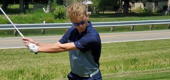 Tommy Karcher Louisville Leopards Boys Golf Vs. Lake Center Christian Tigers 2019