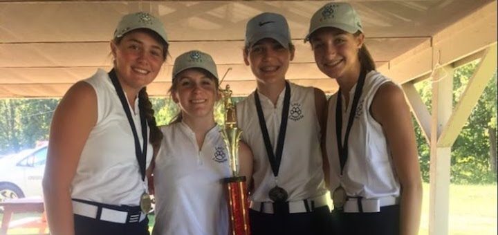 Louisville Leopards Girls Golf 2019 Tri-County Postseason Tournament Champions