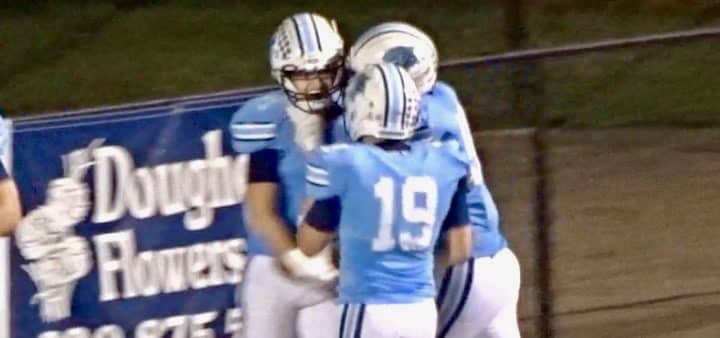 Justin Broad and Nick Granitsas Louisville Leopards Football 2019 Vs. Howland Tigers