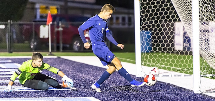 Riley Adams Louisville Leopards Boys Soccer Tournament Vs. Canton South Wildcats 2019