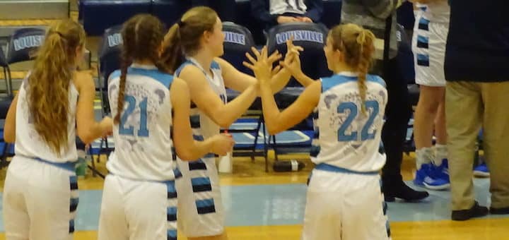 Kendal Loy and Kayla Gibson Louisville Leopards Girls Basketball 2019-2020