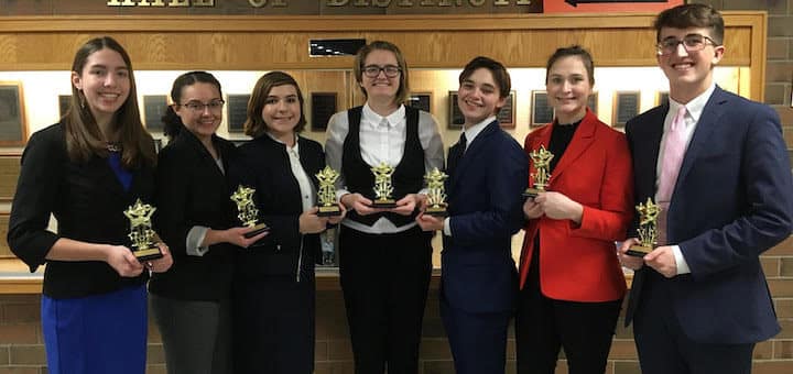 Louisville Leopards Speech and Debate Placers at Hoover High School 2020