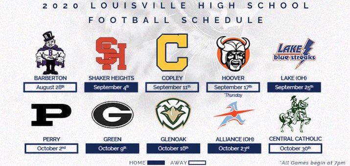 Louisville Leopards Football Schedule 2020 | Louisville High School