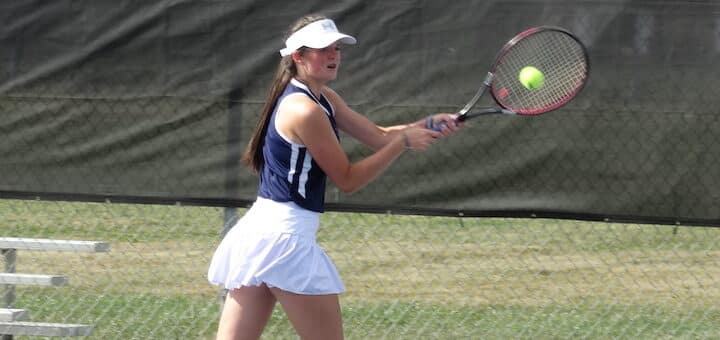 Ashley Dadisman Louisville Leopards Girls Tennis Vs. Austintown Fitch Falcons 2020