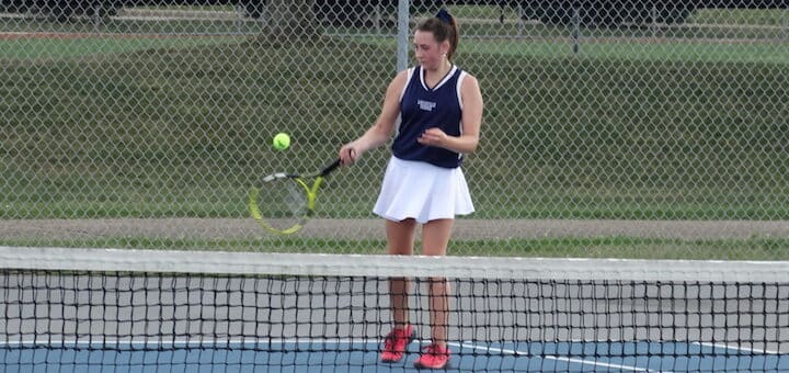 Jade Thomas Louisville Leopards Girls Tennis Vs. Austintown Fitch Falcons 2020