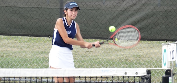 Katie Yarnall Louisville Leopards Girls Tennis 2020 Vs.Ausintown Fitch Falcons