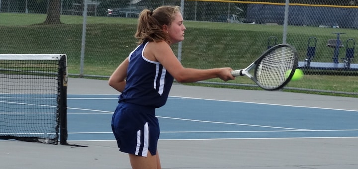 McKenzie Taylor Louisville Leopards Girls Tennis 2020 Vs. Austintown Fitch Falcons