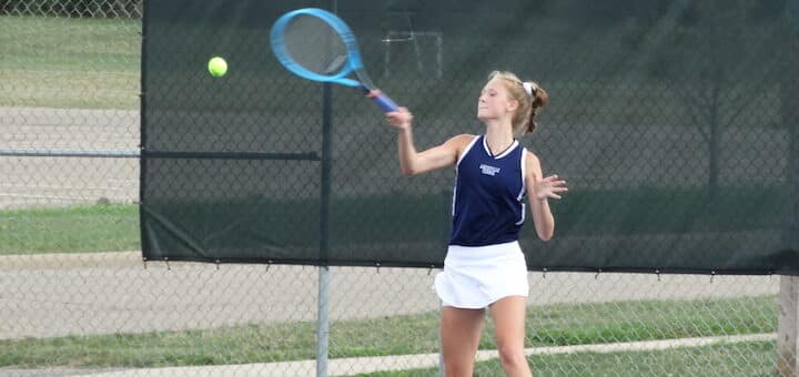 Rachel Kibler Louisville Leopards Girls Tennis Vs. Austintown Fitch Falcons 2020
