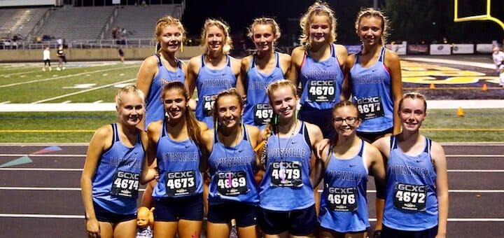 Louisville Leopards Girls Cross Country 2020 At Painesville Light Up the Night Invite