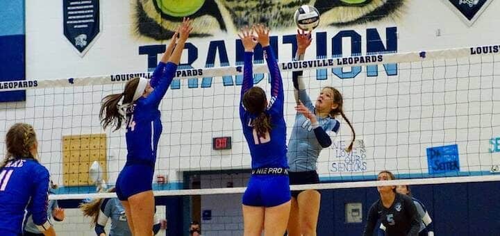 Paige Cole Louisville Leopards Volleyball Vs. Lake Blue Streaks 2020
