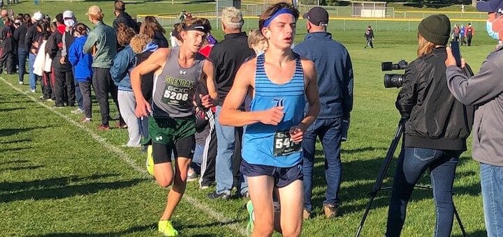 Bobby Ganser Louisville Leopards at Stark County Championships Cross Country Meet 2020
