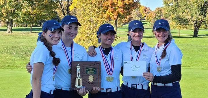 Louisville Leopards Girls Golf 2020 District Champions