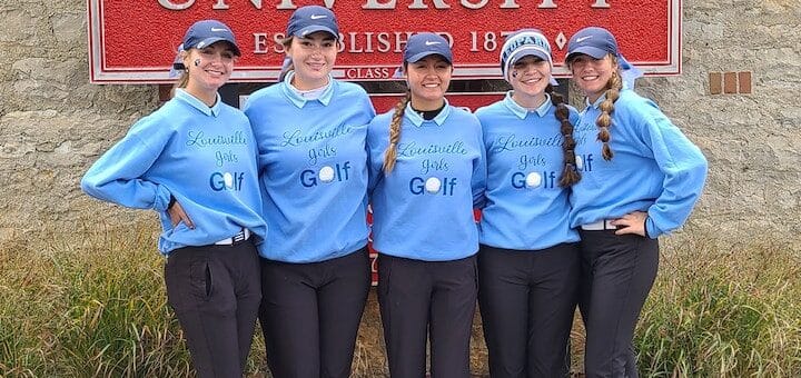 Louisville Leopards Girls Golf 2020 at State Tournament
