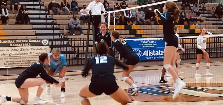 Louisville Leopards Vs. GlenOak Golden Eagles Volleyball Sectional Final 2020