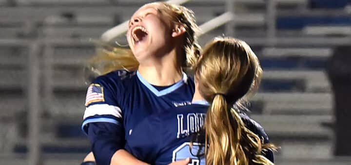 Matti Benson and Morgan Keelan Louisville Leopards Girls Soccer Tournament Win Over Cuyahoga Falls 2020