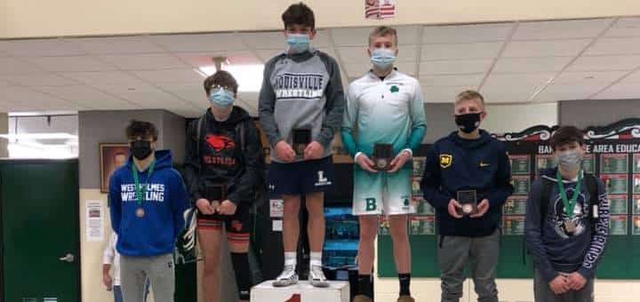 Dylan Rhoads Louisville Leopards Wrestling at Barnesville Invitational