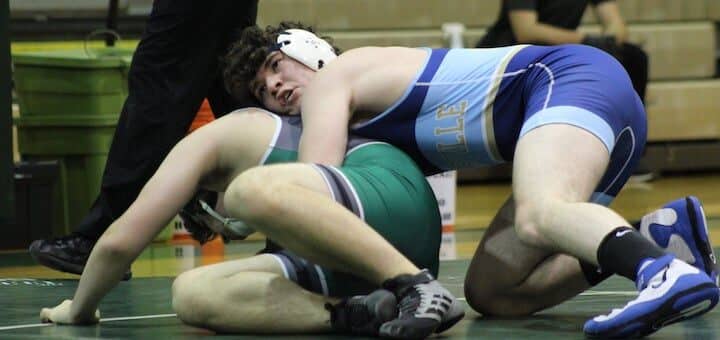 Brenden Severs Louisville Leopards Wrestling Vs. Aurora Greenmen 2021